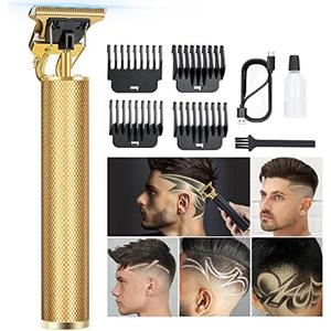 candyfouse Hair Clippers for Men, Rechargeable Beard Trimmer with 4 Limit Combs, Grooming Kit for Barbers Haircut, USB Type-C Charging, Professional Shaver Gifts