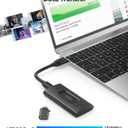 Aiibe 1TB External SSD USB C Portable SSD USB 3.2 Gen 2, Up to 1050MB/s, External Solid State Drive 1TB External Hard Drive for iPhone 17/16/15, Laptop (Black)