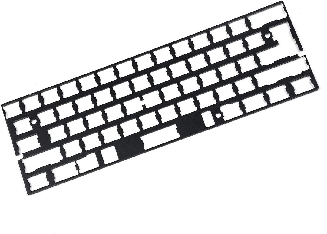 YMDK Universal Anodized Aluminum Plate Positioning Board Plate Support ISO ANSI for GH60 PCB 60% Keyboard DIY