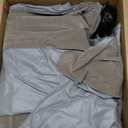 JEASONG Air Mattress with Headboard, Fast Inflation/Deflation Inflatable Airbed, 9 Inches High Blow Up Bed with Comfortable Flocked Top for Home Guest Travel Camping (Queen Grey)