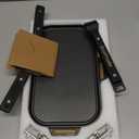 Guga Foods Ultimate Griddle Kit Set- Transform Any Grill or Stove, Includes Cast Iron Griddle with Detachable Handle, Stainless Steel Angled & Straight Edge Spatulas, For Cooking Indoor Or Outdoor