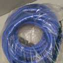 5/8" Hot/Cold Water Hose 50ft, -50 To 190 Heavy Duty,Flexible,Burst 600 Psi 3/4" Brass Fittings with Swivel Grip Handle for Outdoor,Yard, Farm, Blue