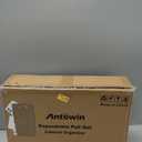 ANTOWIN 2-Pack Expandable Pull Out Cabinet Organizer 21"Deep(12.2"-20.5"W), 3 Full Extension Glides Slide Out Drawers, Roll Out Shelves Adhesive Raising Pad,Compatible Framed Cabinets,90lb Cap,White