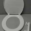 KOHLER 20111-0 Brevia, Slow Close Toilet Seat, Round Toilet Seat, Grip-Tight Bumpers Quick-Attach Hardware, White