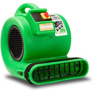 B-Air Grizzly Gp-1 1 HP Air Grizzly Mover Carpet Dryer Floor Fan for Water Damage Restoration Equipment & Pet Cage Dryer Green
