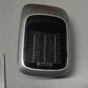 Brightown Portable Plug in Wall Heater for Indoor Use with Thermostat, 800W Small Electric Space Heater with Remote, LED Display, 12H Timer, Quick Heat, Safe for Bathroom Office Bedroom, 2PCS (Silver)