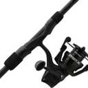 Abu Garcia 7' Max SX Spinning Reel and Fishing Rod Combo, Size 3000 Reel, 7 Stainless Steel Ball Bearings, Smooth Oil Felt Front Drag System, 24 Ton Graphite Rod Blank