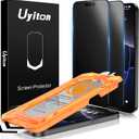 Uyiton for iPhone 16 Pro Max Matte Privacy Screen Protector - Anti-Fingerprint [Easy Fit] Anti-Spy Shatterproof Full Coverage Case Friendly 9H Tempered Glass Screen Cover, 2 Pack