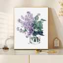 ABEUTY DIY Paint by Numbers for Adults Beginner, Small Fresh - Lilac 16x20 inches Fun DIY Adult Arts and Crafts Kits (No Frame)