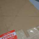 4 ft. Short Woven Fiber Folding Screen - Black - 3 Panel