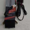 Hair Dryer Brush Blow Dryer in One, Upgraded 4 in 1 Hair Dryer and Styler Volumizer with Negative Ion Anti-frizz Ceramic Titanium Barrel Hot Air Hair Straightener Brush (Black/Pink)