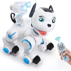 SGILE Robot Toy,RC Robot Interactive Intelligent Walk Sing Dance Programmable Robot Gift for Kids (Dog)