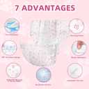 Disposable Dog Diapers Female 90 Count Doggie Diapers for Female Dogs (Waist 10-16.5 in S) Super Absorbent Small Doggie Diapers for Heat Excitable Urination or Incontinence - Pink
