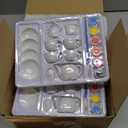 45 Pcs Spring Paint Your Own Tea Kit Craft DIY Tea Kit for Kids Ages 8+ Mini Ceramic Tea Cups to Paint Including Porcelain Dishes Brush for Party Girls Boys Set Stylish Style