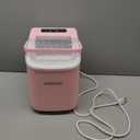 Igloo Portable Ice Maker with Handle & Scoop- Countertop Ice Maker with LED Control Panel & 1.5 Qt Water Tank- Ice Maker Produces 26 Lb Of Ice In 24 Hours With 9 Large or Small Cubes In 7 Minute -Pink