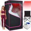 STEECA Portable Infrared Sauna Box for Home, Steam Sauna Tent with 1300W 3L Steamer, Full Body Relaxation for Indoor Use