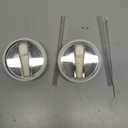 2 Pack Leakproof Lid Replacement 40 oz for Stanley Cup Accessories, Flip Straw Tumbler Leak Proof Lids for Stanley Quencher H2.0, Dust-Proof Straw Cover for stanley cups 40oz (Beige, Beige)