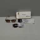 LADEESSE Reading Sunglasses for Women, Stylish Reading Glasses, Lightweight Square Readers for Men & Women, +3.50  