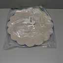 60 Pcs Navy Blue Paper Placemats, 13.5 Inch Disposable Scalloped Placemat Round Table Place Mats Decorative Paper for Birthday Wedding Banquet Holiday Graduation Celebration Party