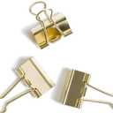 U Brands Binder Clips, Medium (32mm), Gold, 72 Count