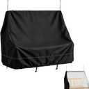 Porch Swing Covers Waterproof,63 Inch - Outdoor Swing Cover,Heavy Duty 600D Oxford,All-Weather Hanging Patio Swing Cover,Fits Most Outdoor Patio Swings (63" L x 31.5" W x 65.4" H.Black)