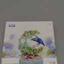 DIY Garden Toy Kit for Kids, Bird-Shaped Flower Building Set, Educational STEM Gift for Girls Boys Age 8+, Rotating Music Box Craft, Birthday Present Home Decor (Green)