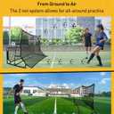 Soccer Rebounder 2In1, Large(7.2x4)&Small(7.2x4) Dual-Sided Soccer Rebound Net With 2Pcs Adjusted Freely Target, 6Pcs Metal Stakes&Carry Bag, Suitable for All Ages Team or Solo Soccer Training