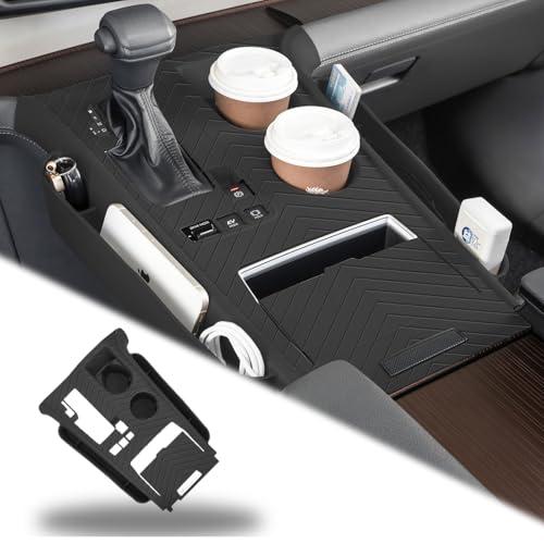 Silicone pad for Central Control for 2025 2024 2023 2022 2021 Toyota Sienna Storage Box Accessories Silicone Protective Cover for Interior Decoration of Gear Shift (Black)