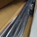 ZOCONE Tension Curtain Rod 51-168 In(4.25-14 Ft), Outdoor Curtain Rod No Drilling for Patio Window, Adjustable Shower Curtain Rod for Bathroom, Extra Long Tension Rod Diameter 1.26In Never Rust, Black