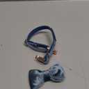 ARING PET Bowtie Dog Collar,Velvet Dog Collars with Detachable Bowtie, Cute &Comfortable Dog Collar, Blue X-Small.