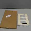 White Modern Decorative Wall Plate Light Switch Cover Decorator Outlet Covers Rocker Switch Plates Bamboo Fiber Material Wall Plates for Kitchen Bathroom (3 Gang Triple Decorator-1 Pack)