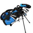 Aspire Junior Plus Kids Golf Clubs for Ages 3-12 (5 Groups) - Boys & Girls Right-Handed Kids Golf Set with Lightweight Stand Bag, Graphite Shafts & Aircraft-Grade Aluminum
