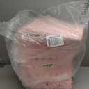 BAGSMART Beach Bag for Women, Water-resistant Rubber Tote Bag, Sandproof Vacation Essentials for Summer Swim Cruise Pool,  Pins are not Included (Medium, Pink)