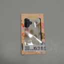 for iPhone 16 Case, Wireless Charging Compatible,Dual-Layer Protection with Stylish Wildflower Design, Soft Silicone + Hard Shell, Cute Phone Cover for Women - Ethereal Wire Florals