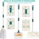 Jenilily Detachable Kids Cleaning Toy Set - Broom, Mop, Dustpan, Brush, Rag Play, Housekeeping Kit, STEM Really Clean Toys Gift for Girls & Boys