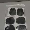 Zhanmai 9 Pairs Felt Tongue Pads for Shoes, Soft Self-Adhesive Shoe Tongue Pads for Men and Women, Non Slip Cushion Inserts to Fills Instep Space, Large(Black)