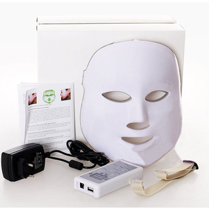 NORLANYA 3 Colors Photon LED Mask Skin Care Treatment for Pimples, Wrinkle, Blemishes - Handy Control Board - RED, BLUE, GREEN Light