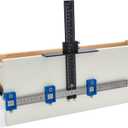 VEVOR Cabinet Hardware Jig, Aluminum Alloy and Stainless Steel Cabinet Handle Jig with Center Punch, Adjustable Cabinet Hardware Template for Installation of Door Drawer Front Knobs Handles and Pulls