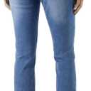 Zylioo Tall Jeans for Women 32"/34" Inseam Long Stretch Denim Pants Straight Leg Mid Rise Classic Fit for ExtraTallM Ladies (Blue)