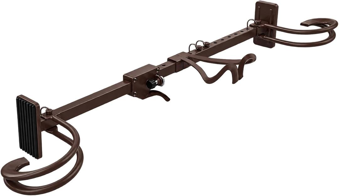 Garland Hanger for Door Frame,34-53 in Adjustable Wreath Holder,Brown