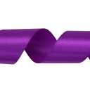 2 x 1-1/2 inch Purple Satin Ribbon 50 Yards Solid Fabric Ribbons Roll for Wedding Invitations, Bridal Bouquets, Sewing, Party Decorations, Gift Wrapping and More