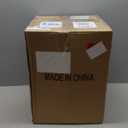 HMVPL Outdoor Side End Table with Dimmable Light Remote Control,2-Pack Small Round Patio Table with Timing Light,Outside Plastic Rattan Accent Bistro Desk for Poolside Backyard Balcony Gazebo Indoor