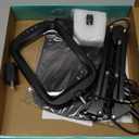 10X 30X Extra Large Magnifying Glass with Light and Stand,7-inch Lighted Magnifier,5 Color Modes Stepless Dimmable,Rectangle Hands-Free Magnifying Glass Desk Lamp for Reading Craft Hobby Close Work, Black