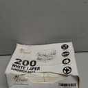 White Paper Sandwich Style Bags (200) 6"x 1"x 8" Dry Wax Grease Resistant Bags. Perfect for Sandwiches, Cookies, Pastries, Take Out, and Gifts