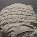 BEDELITE Boho Comforter Set Queen Size, Beige Tufted Striped Bed Set 3 Pieces, Soft Cream Vintage Farmhouse Comforter for All Seasons, Boho Home Decor,Fluffy Jacquard Bedding with 2 Pillow Shams