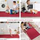 YDKGL Kitchen Mats for Floor, Super Absorbent Kitchen Rugs Non Slip Washable, Soft Imitation Linen Braided Kitchen Runner Rug, Standing Mat Sink Mat, Easy to Clean, Red 17x30