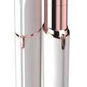 Facial Hair Remover for Women - as Seen on TV Painless Face Shaver - Electric Hair Removal Device for Face Lips Peach Fuzz with Light (White)