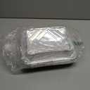 Thanksgiving Aluminum Food Containers With Lids - 48 PCS Disposable Turkey Tin Foil Pans for Leftovers and Party Supplies