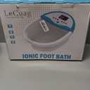 Ionic Foot Bath Detox Machine, Ion Foot Spa Machine for Home Use, Include Detox Foot Bath Soak Tub, Massage Slippers, Heating Waist Belt, 2 Super Ion Arrays, Perfect for Seniors/Parents