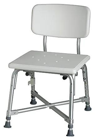 Medline Heavy Duty Shower Chair with Back, Bariatric Bath Chair, Supports up to 650 lbs